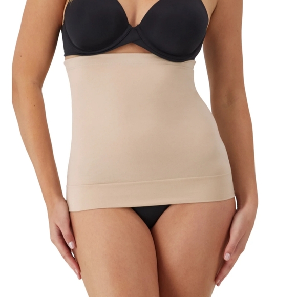 Maidenform Women's Size M (8-10) Shapewear Seamless Waist Trainer Tan - Picture 1 of 4